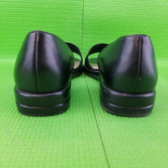 ✅Cabin Creek Black Slide Women's Size 7M Sandals W/Back Heel Front Strap 024-670 - Picture 4 of 16